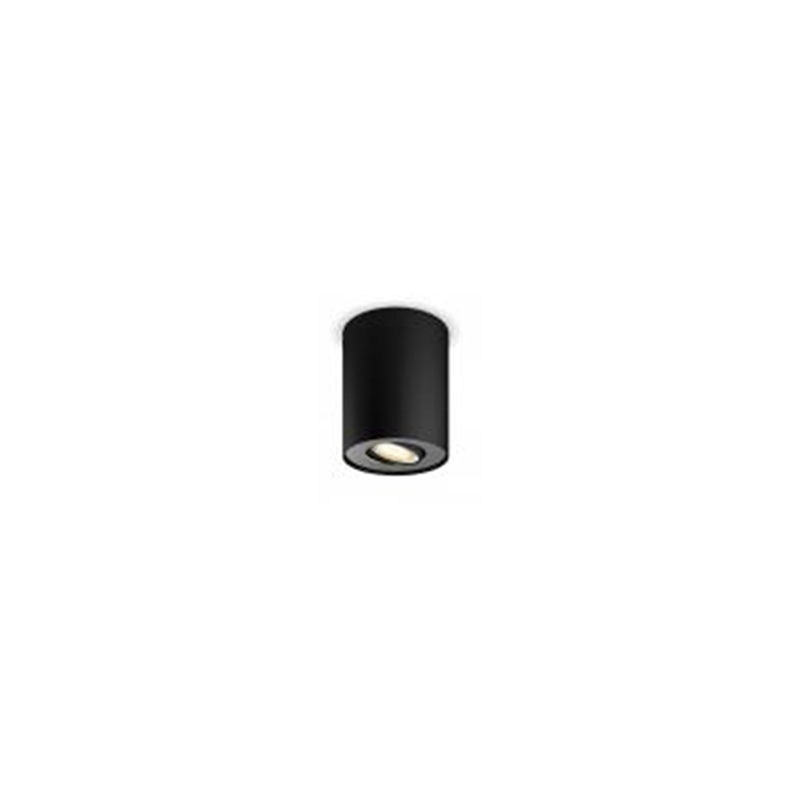 Pillar Hue Faretto Connesso singolo Nero