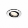 Milliskin incasso connesso rotondo Alluminio e Nero + Dimmer Switch
