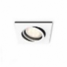 Milliskin incasso connesso quadrato Bianco + Dimmer Switch