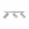 Buratto Hue Faretto Connesso 3 luci Alluminio + dimmer switch