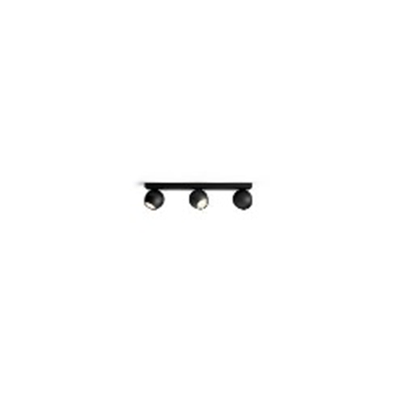 Buckram Hue Faretto 3 luci Nero + dimmer switch