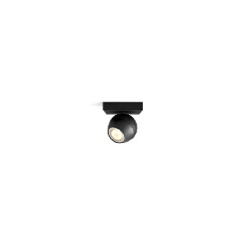 Buckram Hue Faretto Singolo Nero + dimmer switch