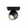 Buckram Hue Faretto Singolo Nero + dimmer switch
