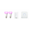 Hue White and Color Ambiance Starter Kit Bridge + 2 Lampadine E27 +  Dimmer Switch