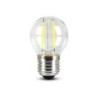 Lampadina LED Chip Samsung E27 4W G45 Filamento 2700K