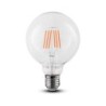 Lampadina LED Chip Samsung E27 6W G95 Filamento 2700K