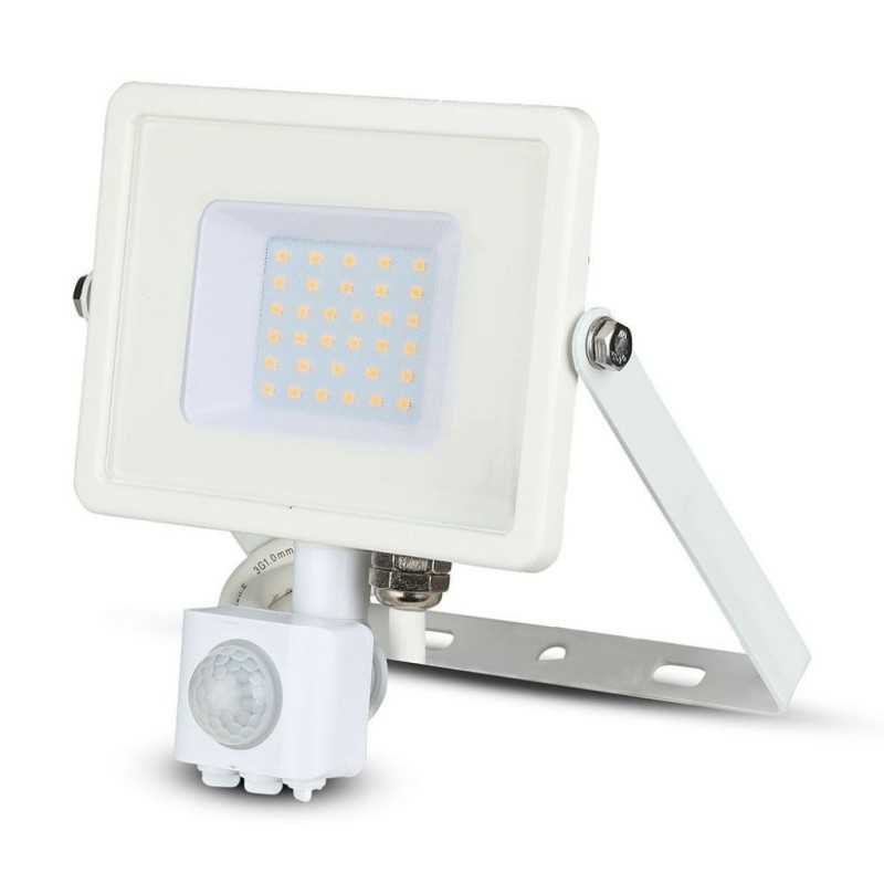 Faro LED Chip Samsung 30W con Sensore di Movimento e Crepuscolare e Interruttore Manuale di Bloccaggio