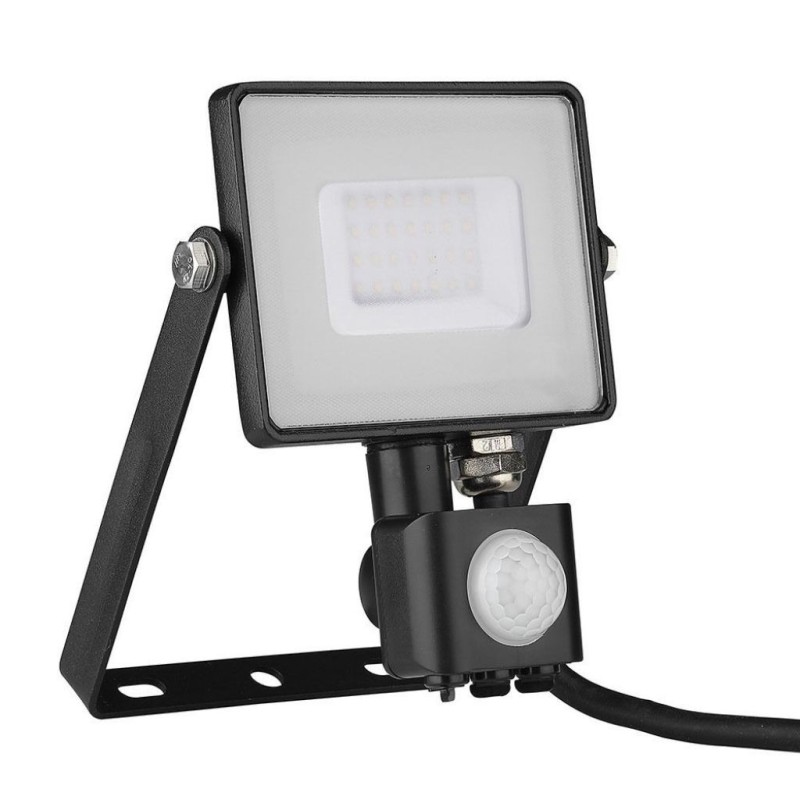 Faro LED Chip Samsung 30W con Sensore di Movimento e Crepuscolare e Interruttore Manuale di Bloccaggio