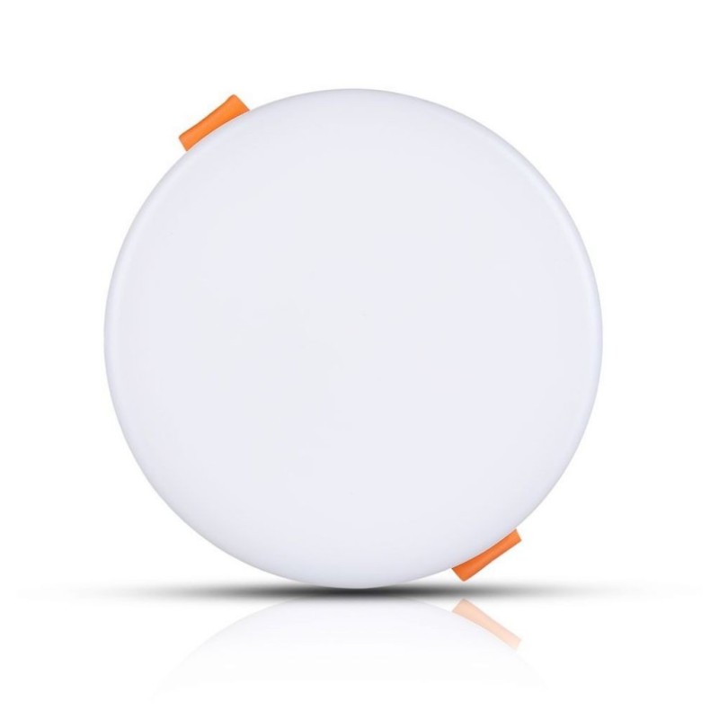 Mini Pannello LED 12W Chip Samsung Montaggio ad Incasso Regolabile Rotondo 3000K