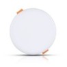 Mini Pannello LED 12W Chip Samsung Montaggio ad Incasso Regolabile Rotondo 3000K