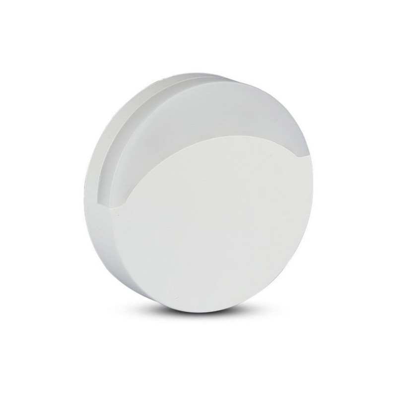 Faretto LED Chip Samsung Segnapasso Notturno Rotondo 0,45W con Sensore Crepuscolare