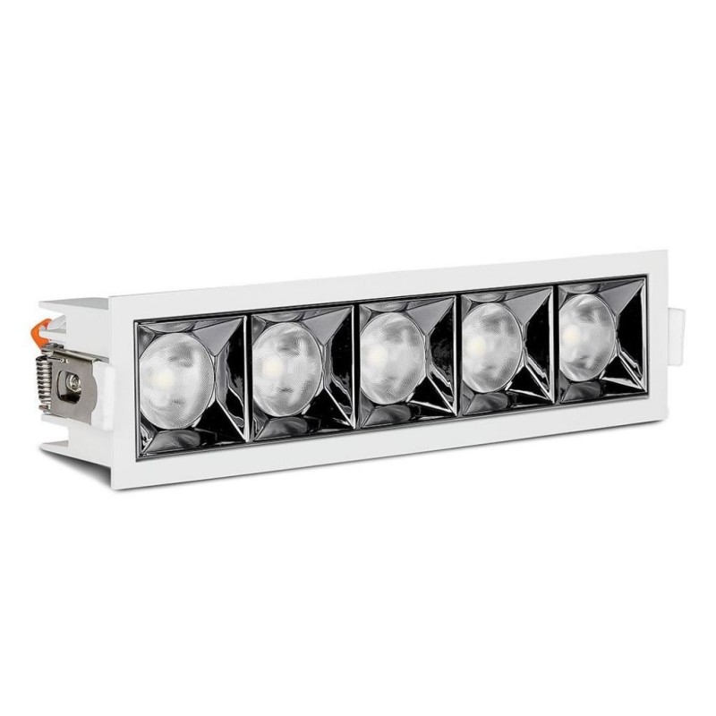 Faretto LED Chip Samsung da Incasso 20W (5x4W) UGR-19 12æ 5700K CRI+90