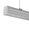 Plafoniera LED Lineare Master 50W 150cm Doppia Lente Asimmetrica 4000K IP20 Dimmerabile