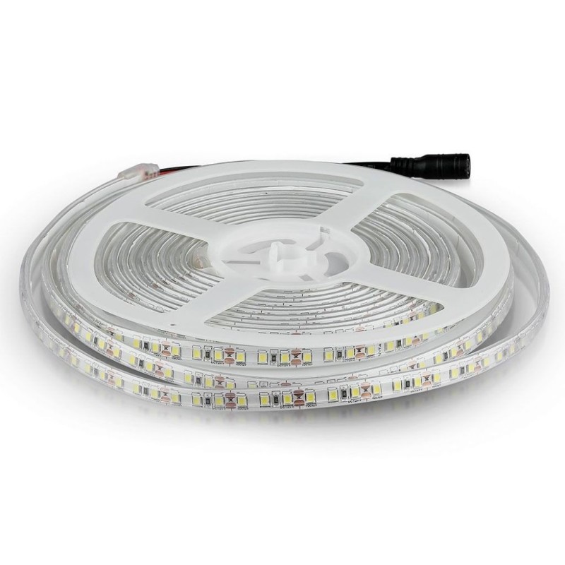 Strip LED SMD3528 7,2W/m 5m 120 LED/m 12V 3000K IP65 8mm