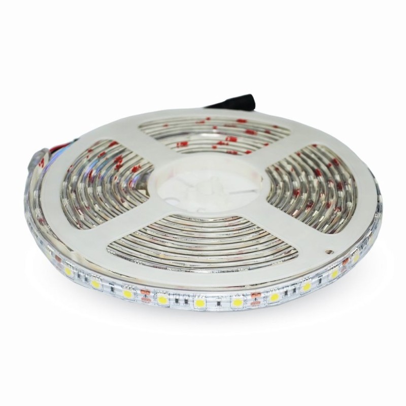 Strip LED SMD5050 4,8W/m 5m 30 LED/m RGB 12V IP65 10mm
