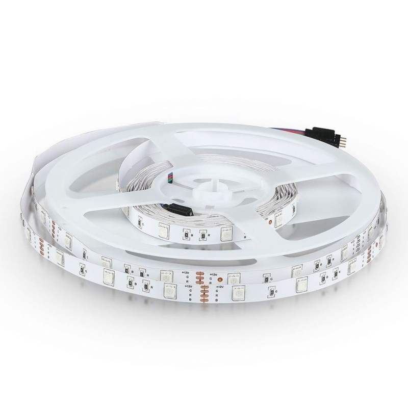 Strip LED SMD5050 4,8W/m 5m 30 LED/m RGB 12V IP20 10mm