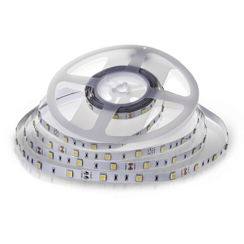 Strip LED SMD5050 4,8W/m 5m 30 LED/m 12V 3000K IP20 10mm