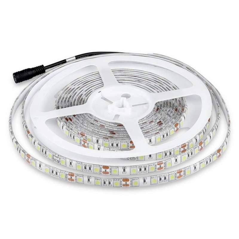 Strip LED SMD5050 10,8W/m 5m 60 LED/m 12V 6400K IP65 10mm