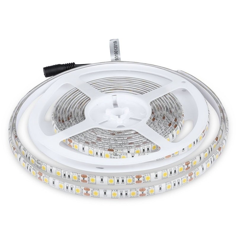 Strip LED SMD5050 10,8W/m 5m 60 LED/m 12V 3000K IP65 10mm