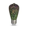 Lampadina LED E27 5W ST64 Filamento 3D 3000K