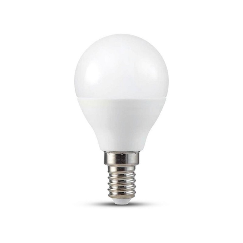 Lampadina LED E14 4,5W P45 Compatibile con Google Home e Amazon Alexa Tramite App V-Tac Smart RGB e 3 in 1 Dimmerabile