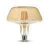 Lampadina LED E27 8W T180 Filamento Ambrata 2200K