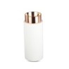Portafaretto LED GU10 e GU5.3 (MR16) Corpo in Gesso Base Metallica Rosa Dorato