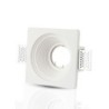 Portafaretto LED da Incasso Rotondo GU10 e GU5.3 (MR16) Corpo in Gesso Bianco