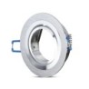 Portafaretto LED da Incasso Rotondo GU10 e GU5.3 (MR16) in Alluminio Spazzolato Orientabile