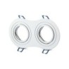 Portafaretto LED da Incasso Rotondo 2xGU10 e GU5.3 (MR16)