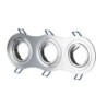 Portafaretto LED da Incasso Rotondo 3xGU10 e GU5.3 (MR16) in Alluminio Spazzolato Orientabile