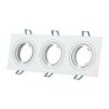 Portafaretto LED da Incasso Quadrato 3xGU10 e GU5.3 (MR16)