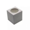 Portafaretto LED Montaggio a Plafone Quadrato GU10 e GU5.3 (MR16) Corpo in Gesso Bianco