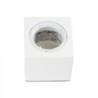 Portafaretto LED Montaggio a Plafone Quadrato GU10 e GU5.3 (MR16) Corpo in Gesso Bianco