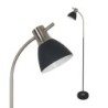 Piantana LED con Portalampada E27 (Max 60W) Nero Opaco