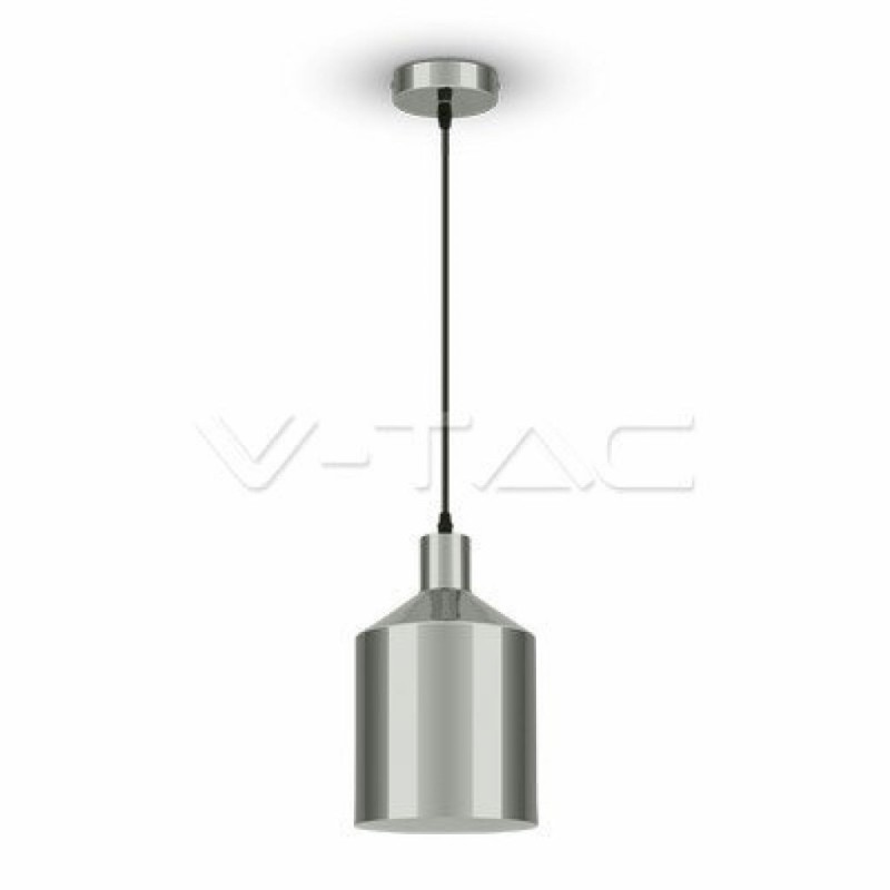 Lampadario LED a Cilindro in Metallo con Portalampada E27 (Max 60W)