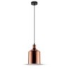 Lampadario LED a Cilindro in Metallo con Portalampada E27 (Max 60W)