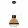 Lampadario LED a Gabbia in Metallo con Portalampada E27 (Max 60W)