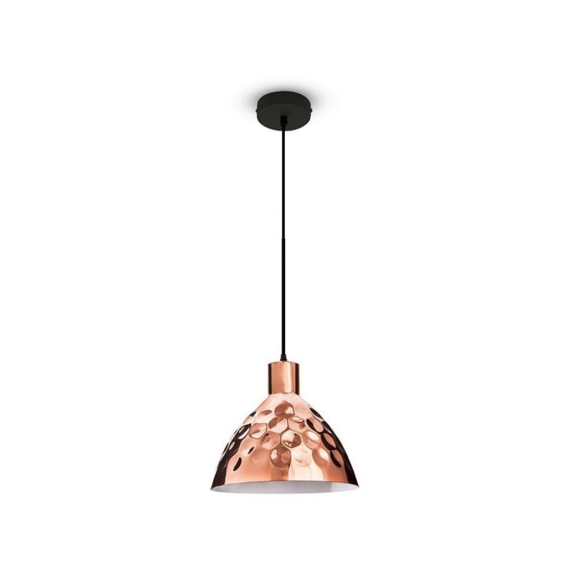 Lampadario LED a Cono in Metallo con Portalampada E27 (Max 60W)