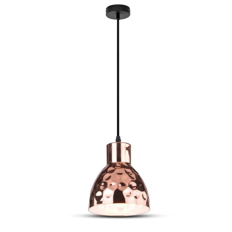 Lampadario LED a Cono in Metallo con Portalampada E27 (Max 60W)
