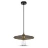 Lampadario LED a Disco in Metallo con Portalampada E27 (Max 60W)