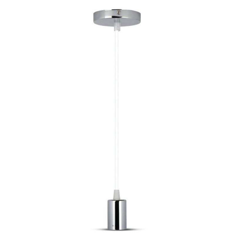 Lampadario LED a Cilindro in Metallo con Portalampada E27 (Max 60W)