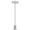 Lampadario LED a Cilindro in Metallo con Portalampada E27 (Max 60W)