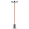 Lampadario LED a Cilindro in Metallo con Portalampada E27 (Max 60W)