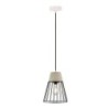 Lampadario LED a Cono in Calcestruzzo e Metallo con Portalampada E27 (Max 60W)