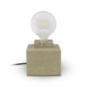 Lampada LED da Tavolo Quadrata con Portalampada E27 (Max 60W) Base in Calcestruzzo