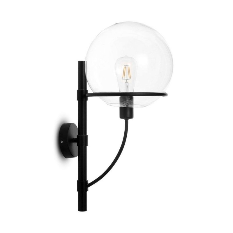Lampada LED da Muro con Campana in Vetro Sferica e PortaLampada E27 (Max 60W) IP20