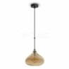 Lampadario LED a Goccia in Vetro Lucido con Portalampada E27 (Max 60W)
