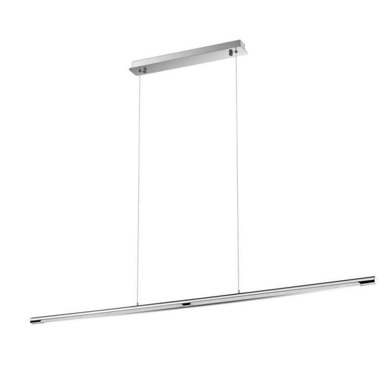 Lampadario LED Tubolare in Acciao Inox 24W