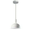 Lampadario LED con Paralume in Alluminio e Portalampada E14 (Max 60W)